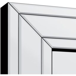 MirrorOutlet Langley Bevel Free Standing Cheval Dress Mirror - All glass - thumbnail 4