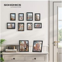 SONGMICS Set of 10 Photo Frame,Picture Frames with 16 Mats - Black - image 1