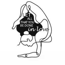 Do in love Modern Metal Wall Art Home Decorative Ornament - Black - Black - thumbnail 2