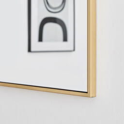 Emma Rectangle Gold Frame Wall Mirror - Gold / 170cm - thumbnail 5