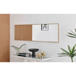 Emma Rectangle Gold Frame Wall Mirror - Gold / 170cm - thumbnail 4