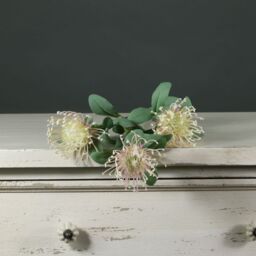 Artificial Leucospermum Stem, 3 Heads 78cm - Light Pink - thumbnail 2