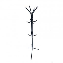 12 Hook Heavy Duty Coat Umbrella Hat Stand Rack - Black - thumbnail 2