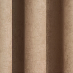 Pair of Vogue Latte Natural Eyelet Thermal Dimout Curtains - Latte / 229cm / 137cm - thumbnail 4