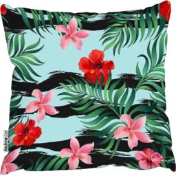 Floral Art Outdoor Cushion - Green / 60cm - thumbnail 2