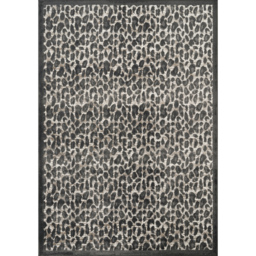 Mayfair Living Room Area Rug Metallic Sheen Contemporary Modern Leopard Design - Black / 170cm - thumbnail 2
