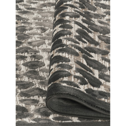 Mayfair Living Room Area Rug Metallic Sheen Contemporary Modern Leopard Design - Black / 170cm - thumbnail 4