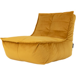 icon Dolce Velvet Bean Bag Lounger - Yellow - thumbnail 4