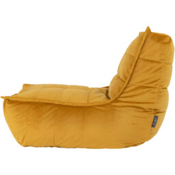 icon Dolce Velvet Bean Bag Lounger - Yellow - thumbnail 5