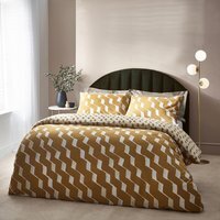 Abstract Ribbon Duvet Cover Set - Honey / Superking - image 1