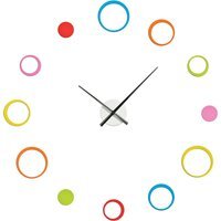 Verdian Multi Coloured Circles DIY Wall Clock - Multicolour