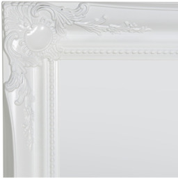 MirrorOutlet White Antique Ornate Design Big Wall Mirror 165 X 75cm - White - thumbnail 3