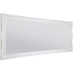 MirrorOutlet White Antique Ornate Design Big Wall Mirror 165 X 75cm - White - thumbnail 4