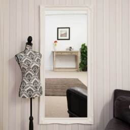 MirrorOutlet White Antique Ornate Design Big Wall Mirror 165 X 75cm - White - thumbnail 5