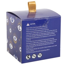 All Seeing Eye White Sage Protection Candle With Crystal Chips - White - thumbnail 5