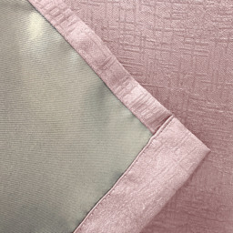 Pair of Vogue Blush Pink Eyelet Thermal Dimout Curtains - Blush Pink / 168cm / 229cm - thumbnail 3