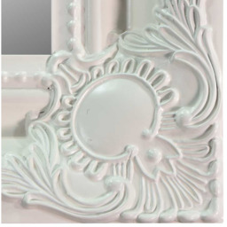 Hamilton White Shabby Chic Design Wall Mirror - White - thumbnail 4
