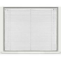 25mm Plastic Venetian Blind - White / 60cm / 210cm - thumbnail 1