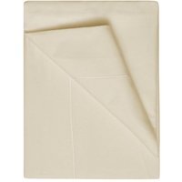400 Thread Count Egyptian Cotton Flat Sheet - BM134 - Cream / Double
