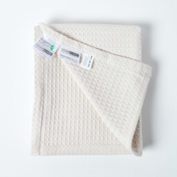 Organic Cotton Waffle Blanket - Natural / 280cm / 230 x 280 cm - thumbnail 4