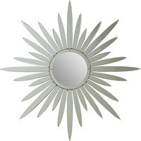 Glitzy Square Wall Mirror - Silver