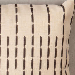 Textured Broken Stripe Outdoor Cushion (Set of 2) - Yellow - thumbnail 3