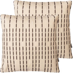 Textured Broken Stripe Outdoor Cushion (Set of 2) - Yellow - thumbnail 2