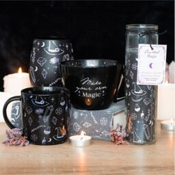 Crystal Witch Jasmine Amethyst Tube Candle - Black - thumbnail 5