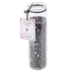Crystal Witch Jasmine Amethyst Tube Candle - Black - thumbnail 4