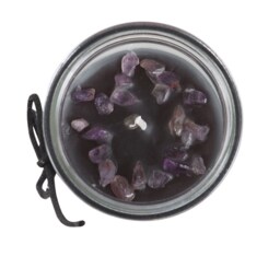 Crystal Witch Jasmine Amethyst Tube Candle - Black - thumbnail 3