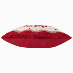 Candy Merry Christmas Tufted Cushion Cover 50 x 30cm - Red/White - thumbnail 4