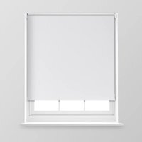 A.Unique Home Premium Trimmable Thermal Blackout Roller Window Blind - White / 150cm x 170cm