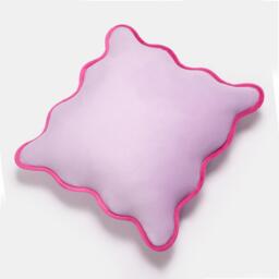 Pack of Matte Velvet Scallop Edge Cushion Covers - Lilac / 2 - thumbnail 4