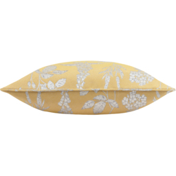 Sophia Floral Jacquard Cushion - Gold / Feather - thumbnail 2