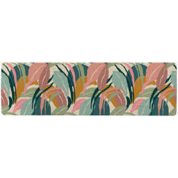 Artistic abstract leaves Designer Runner Rug - Orange - thumbnail 2
