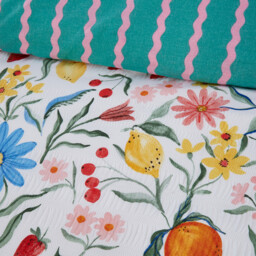 Valencia Seersucker Duvet Set - Double - thumbnail 4