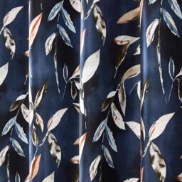 Madrid Eyelet Curtains - Navy / 229cm / 183cm - thumbnail 4