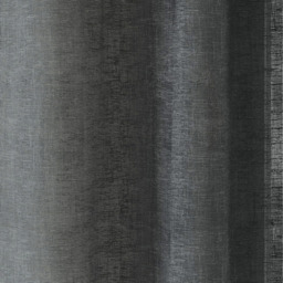 Pair of Plain Eyelet Header Sheer Linen-Look Voile Panels - Charcoal / 137cm - thumbnail 2