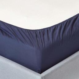 200 Thread Count Egyptian Cotton Extra Deep Fitted Sheet - Navy / Double - thumbnail 2