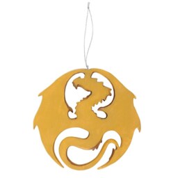 Dragon Emblem Hanging Ornament - Brown - thumbnail 4