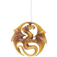 Dragon Emblem Hanging Ornament - Brown - thumbnail 1