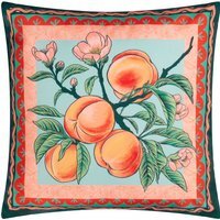 Anemone Peaches Printed Outdoor Cushion Cover - Multicolour