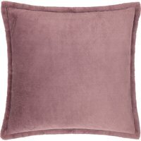 Kallu Faux Fur Cushion - Mulberry / 55cm / Feather