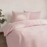Studio Edition Pinstripe Duvet Cover Set - Pink / King