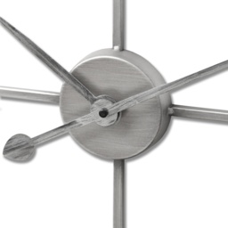 Bold Skeleton Wall Clock For Modern Spaces - Silver - thumbnail 2