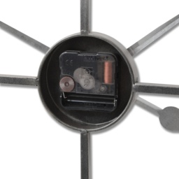 Bold Skeleton Wall Clock For Modern Spaces - Silver - thumbnail 3