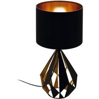 EGLO CARLTON 5 Black Copper Table Lamp - Black - image 1