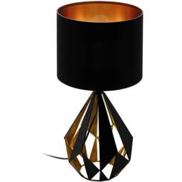 EGLO CARLTON 5 Black Copper Table Lamp - Black - thumbnail 3