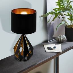 EGLO CARLTON 5 Black Copper Table Lamp - Black - thumbnail 2