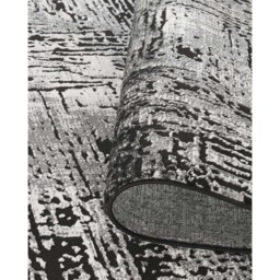 Belgravia Living Room Area Rug Metallic Sheen Contemporary Illusion Design - Anthracite / 290cm - thumbnail 4